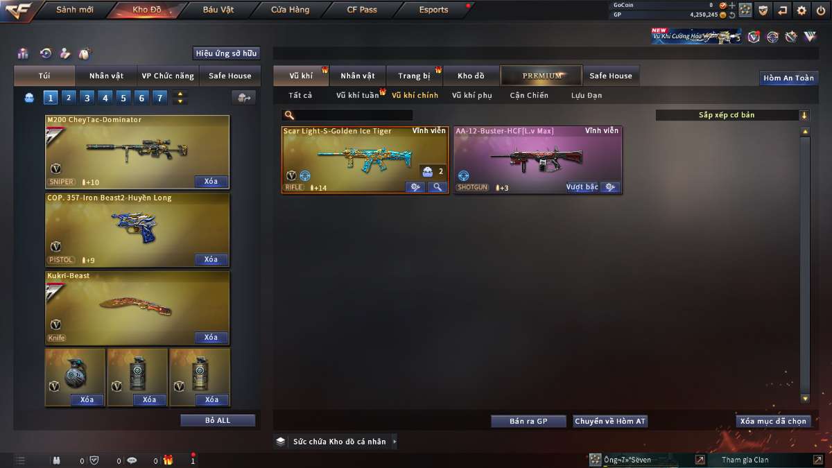 shop acc cf uy tin gia re